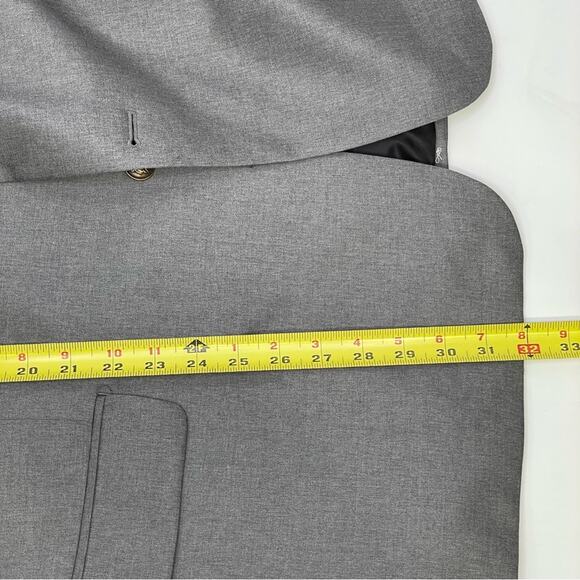 Paul Fredrick Grey Blazer Sports Coat 48R NEW WITH TAGS Wool Single Vent Jacket - Picture 9 of 12